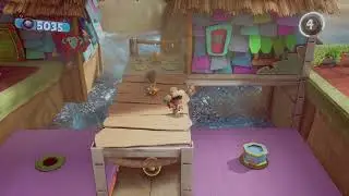 Sackboy: water predicament |  2 players | all orbs