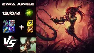 JUNGLE Zyra vs Nidalee - EU Challenger Patch 14.23