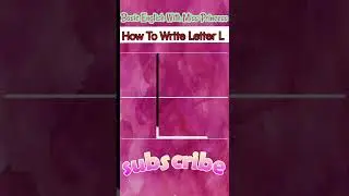 How To Write The Letter L #abcd #writingforkids #alphabet #practicewriting #abc #letters #letterl