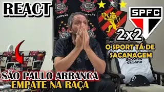 REACT Sport 2x2 S&atilde;o Paulo - Com time RESERVA S&atilde;o Paulo EMPATA um jogo que era pra ter PERDIDO!