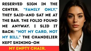 They Reserved a 12 Seat Table &ldquo;For Family&rdquo;&mdash;And Pointed Me to the Bar  The Waiter Handed Me the Check