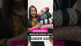 Meesho Trending Woolen Suit Sets Under 650 #meesho #shorts
