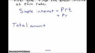 Mixture Problem that Involves Simple Interest
