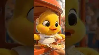 The cute little duck S6h #duck #shorts #funny #cute #cartoon #viral #pets #ytshorts #cuteanimals #ai