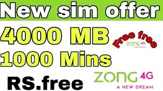 Zong new sim offer 2021 | Zong new sim offer code