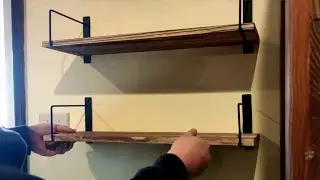 Review of Rustic Floating Shelves: LOVE THEM!