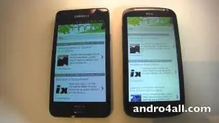 Videocomparativa Samsung Galaxy S2 vs HTC Sensation [HD][ESPAÑOL]