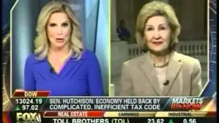 Sen. Hutchison Discusses Tax Reform on Fox Business with Host Cheryl Casone