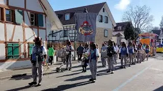 Guggemuusik 20 Joor Cosanostra Rugger Allschwil Kinder Umzug Allschwil (20.2.2023)