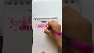 Recreando un t&iacute;tulo de biolog&iacute;a molecular 🧬 #lettering #art #aesthetic #tutorial #plumones #shorts