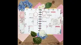 Plan With Me / Springtime Flora / Big Vertical Planner
