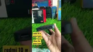 Redmi 10w Power Bank & Ubon 18W Type C PD Power Bank 10000mAh #youtube #shorts #Powerbank #instagram