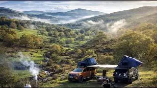 Rooftop Tent Camping in a Vast Green Valley | Adventure in Nature