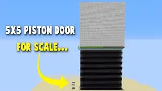 I built a 100x100 Piston Door in Minecraft...