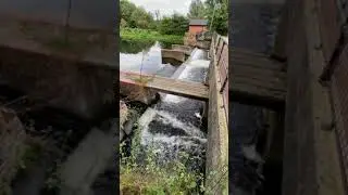 Horsestead mill and surrounding rivers , waterfalls ,streams ,lock ,fast flow, drains #shorts