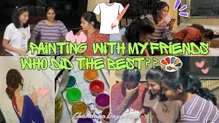 Painting on shirt with my buddies 🎨| Super fun day 🤣