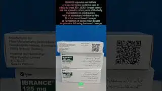 Ibrance Capsule | Palbociclib | #pfizer #medicine #capsule