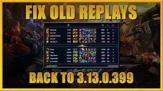 LOL Replay Guide - How to fix old replays (works for 4.15)
