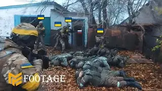 Ukrainian 93rd Mechanized Brigade Ambushes A Platoon of Russian Troops Near Pokrovsk