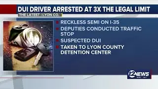 Semi driver arrested for DUI