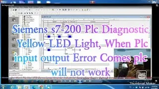 Siemens s7-200 Plc Diagnostic Yellow LED Light, When Plc input output Error Comes plc will not work