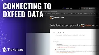 Connecting To DXfeed Data