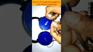 How to fix headset jack without soldering 🤔🤔 #shorts #viral #viralshorts #ytshorts