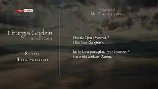 Liturgia Godzin | Modlitwa Południowa | Sobota, II tyg. zwykłego