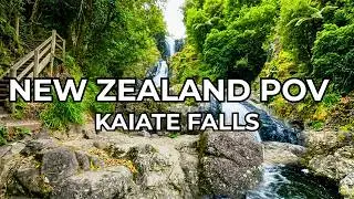 Stress Relief Forest Walk 4K - New Zealand Waterfalls & Nature Sounds
