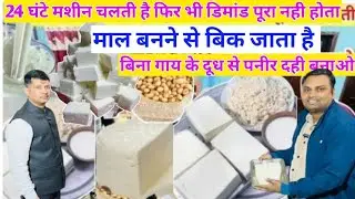 2026 Business idea Soya paneer making machines fully automatic soya paneer tofu from soya milk