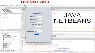 Sign up form in java netbeans