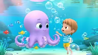 Tiny Octopus Got Tangled in Bubble Sea 🐙 | Nursery Rhymes for Kids & Baby Songs