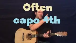 Often (The Weeknd) Easy Guitar Lesson How to Play Tutorial