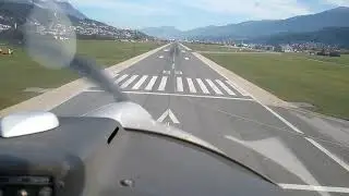 Landung Innsbruck Airport Diamond Katana DV20 Flughafenfest 2018