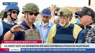 U.S. Envoy Visits Aid Distribution Site Amid Continuous Attacks On Palestinians