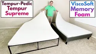 Tempur-Pedic Tempur Supreme vs Viscosoft Memory Foam Mattress Toppers!