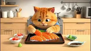 Chubby Cat Makes Perfect Sushi 🍣🐱 | Snory the Chubby Chef Ep.31