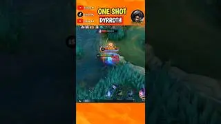 👉DYRROTH ONE SHOT!🔥Best build y emblemas/ Mobile legends 2024
