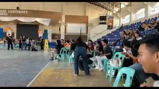 Hilarious crash during sack race in Tuguegarao, Philippines