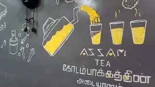 Wall Doodle at cafe - TEA BOY at #kodambakkam #teaboy #teatime #chai