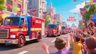 ABC Rescue Truck Parade | Nursery Rhymes & Kids Songs
