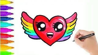 HOE TEKEN JE EEN SCHATTIG REGENBOOG HARTJE?