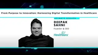 #PitchCMO: Keynote Session by Deepak Sahni, Founder & CEO, Healthians.