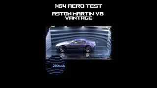 Aston Martin V8 Vantage Aerodynamics/Aero test #aerodynamic #astonmartin #hotwheels #windtunnel #car