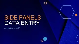 Adding Side Panels to Data Entry Screens