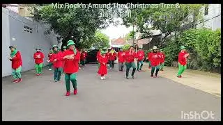 Mix Rock'n Around The Christmas Tree & Jingle Bell Line Dance - Chor : Ning Puspawati (INA) 