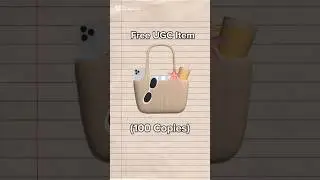 How to get a EASY UGC LIMITED Bag inside of ROBLOX for FREE!!