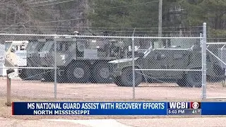 MS National Guard puts their boots down to assist with winter storm recovery in North MS