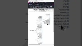 OSINT 开源情报实用工具介绍Part 1 OSINT Framwork #黑客 #leocybsec #osint