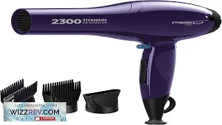 RED by Kiss Titanium 2300 Detangler Dryer 4X Faster Straightening 3 Bonus Review